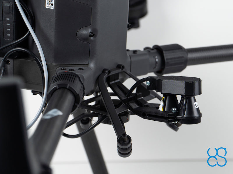Laser altimeter mountings for DJI M300/M350 RTK drone